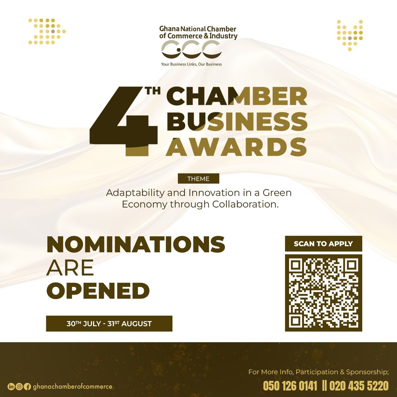 GNCCI 4th Chamber Business Awards – Nominations Now Open!